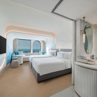 120rMeliaPattayaCity-Deluxe Room Sea View Twin Bed Bathroom to Bedroom