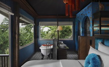 Rosewood Luang Prabang  Facilities RoomandAccomodation HilltopTent Bathroom 1